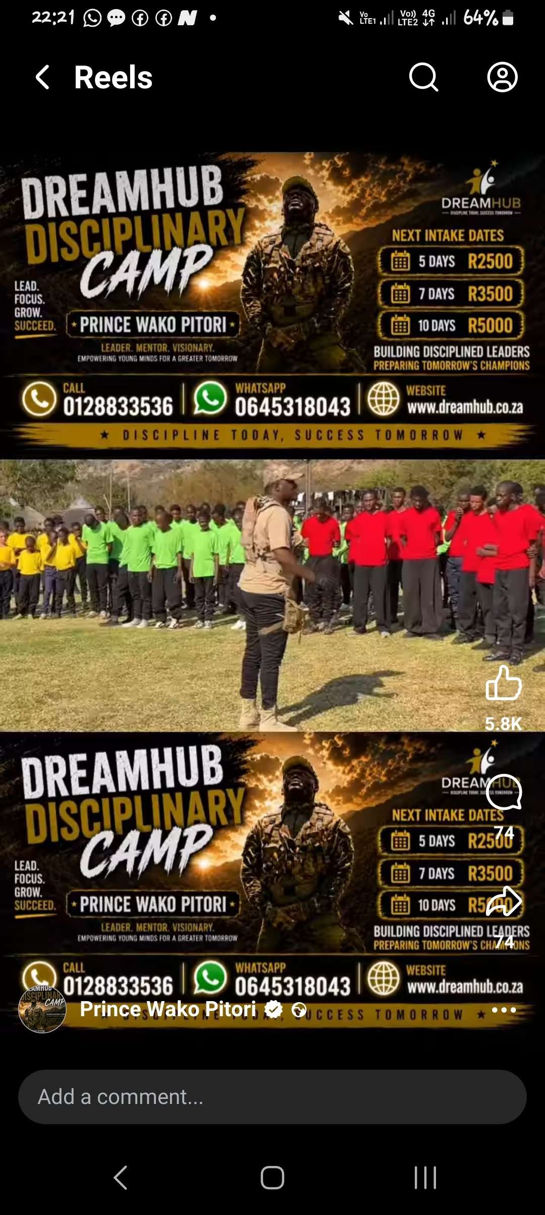 disciplinary camp for teens